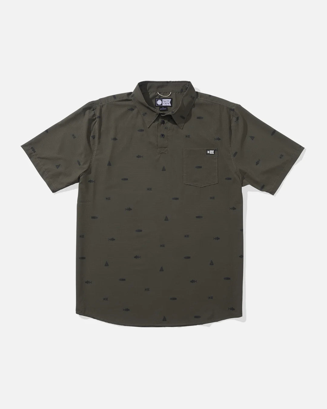 Salty Crew Mayday Perforated Tech Polo Shirt