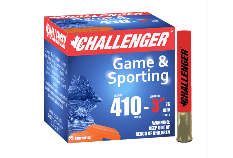 Challenger Game & Sporting High Brass 410Gx3 1-1/16oz 76mm 1200 FPS #6 25 Shotshells