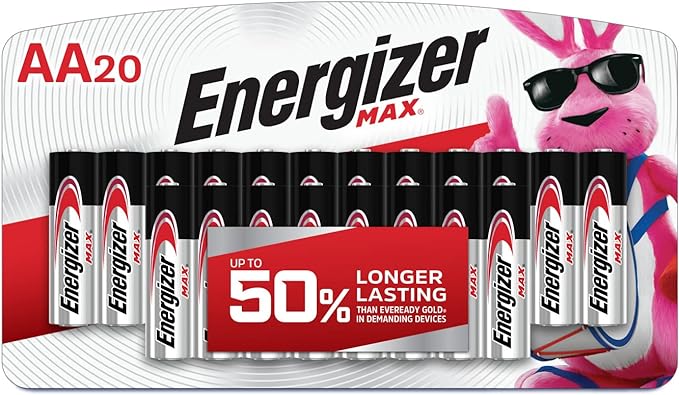 Energizer Max AA Batteries - 20 pack