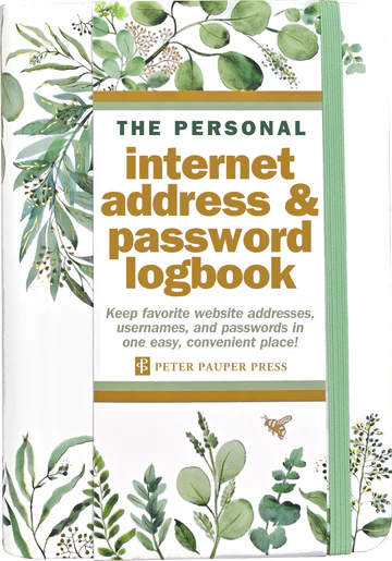 PPP The Personal Internet Address & Password Logbook