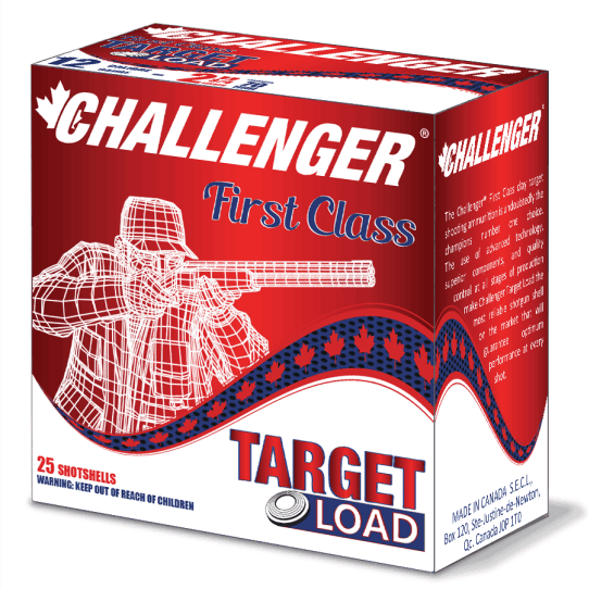 Challenger First Class Handicap Target Load 12GX2-3/4 1-1/8oz 1200FPS #8 25 Rounds