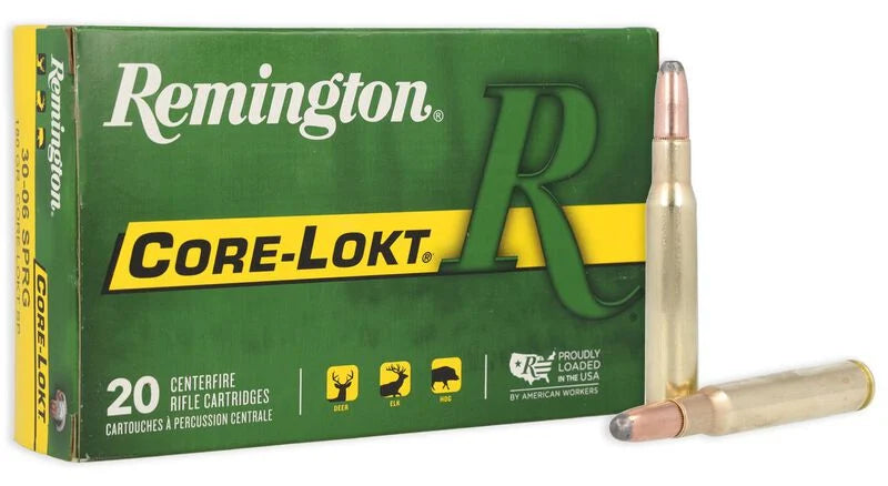 Remington Core-Lokt R 30-06 SPRG SP 2700 FPS 180gr 20 Rounds