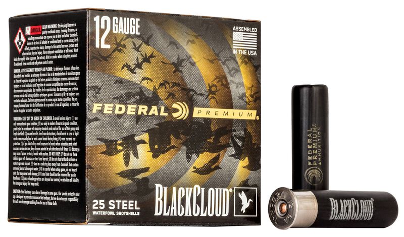 Federal Premium BlackCloud Steel Waterfowl 12Gx3-1/2 1-1/2oz 1500FPS #BB 25 Shotshells