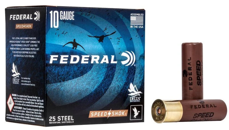 Federal Speed Shok Waterfowl 10Gx3-1/2 1-1/2oz 1450FPS #2 25 Shotshells