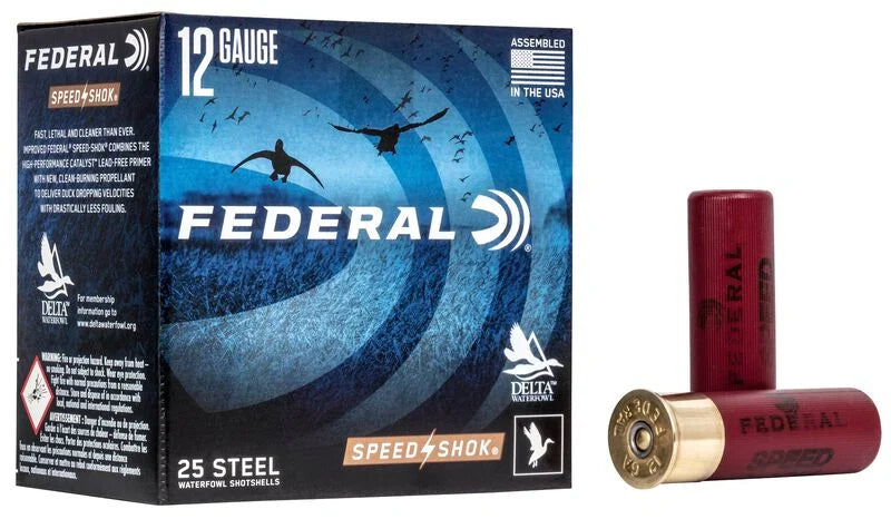 Federal Speed Shok Waterfowl 12Gx3 1-1/8oz 1550 FPS #2 Steel Shotshells