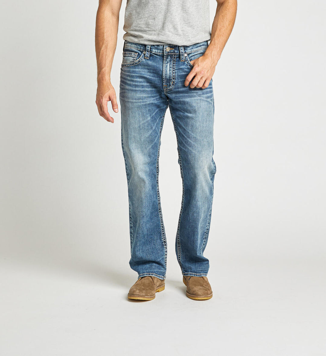 Silver Men's Zac Relaxed Fit Straight Leg Jeans