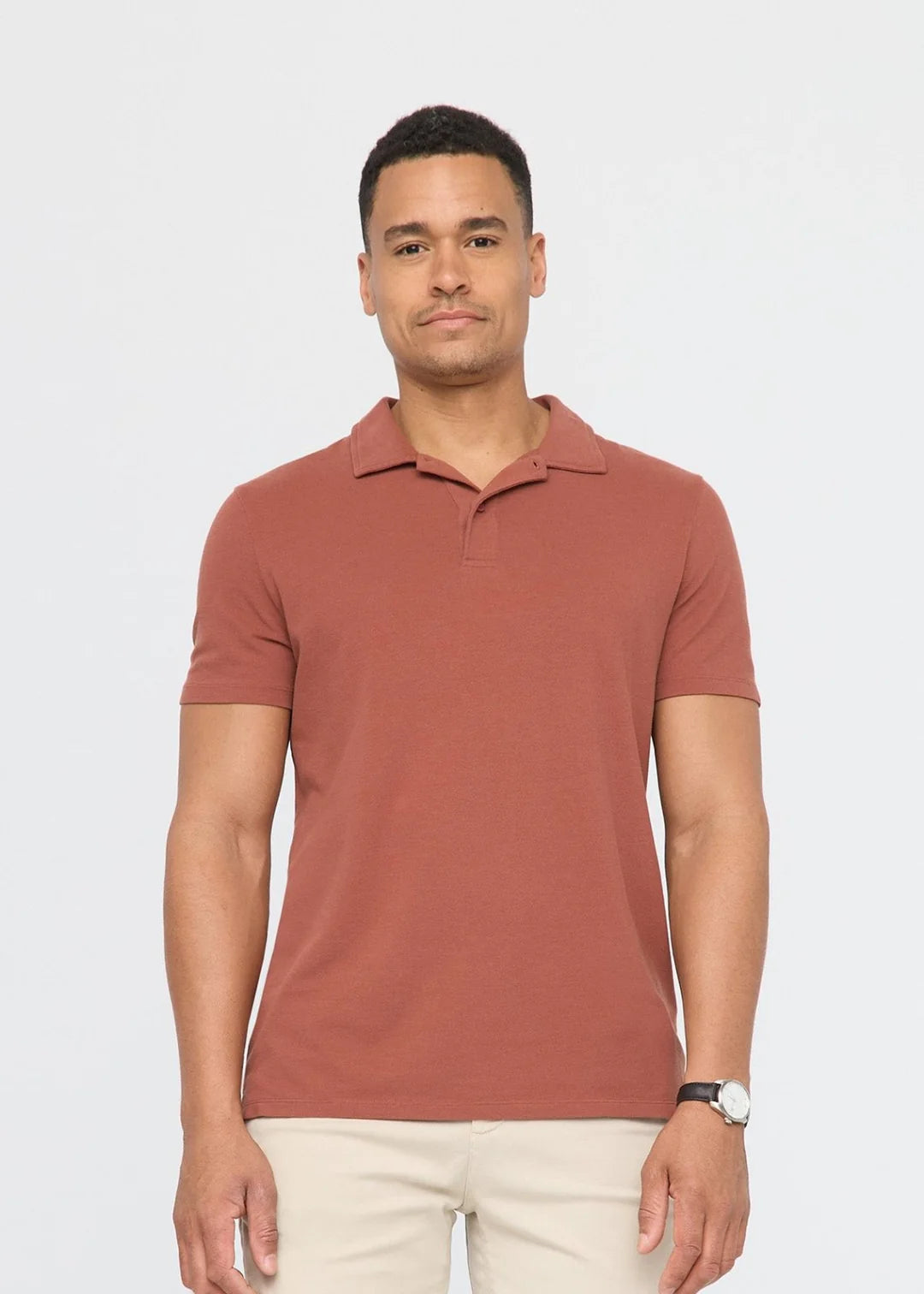 DU/ER Men's Air Flow Pique Performance Polo