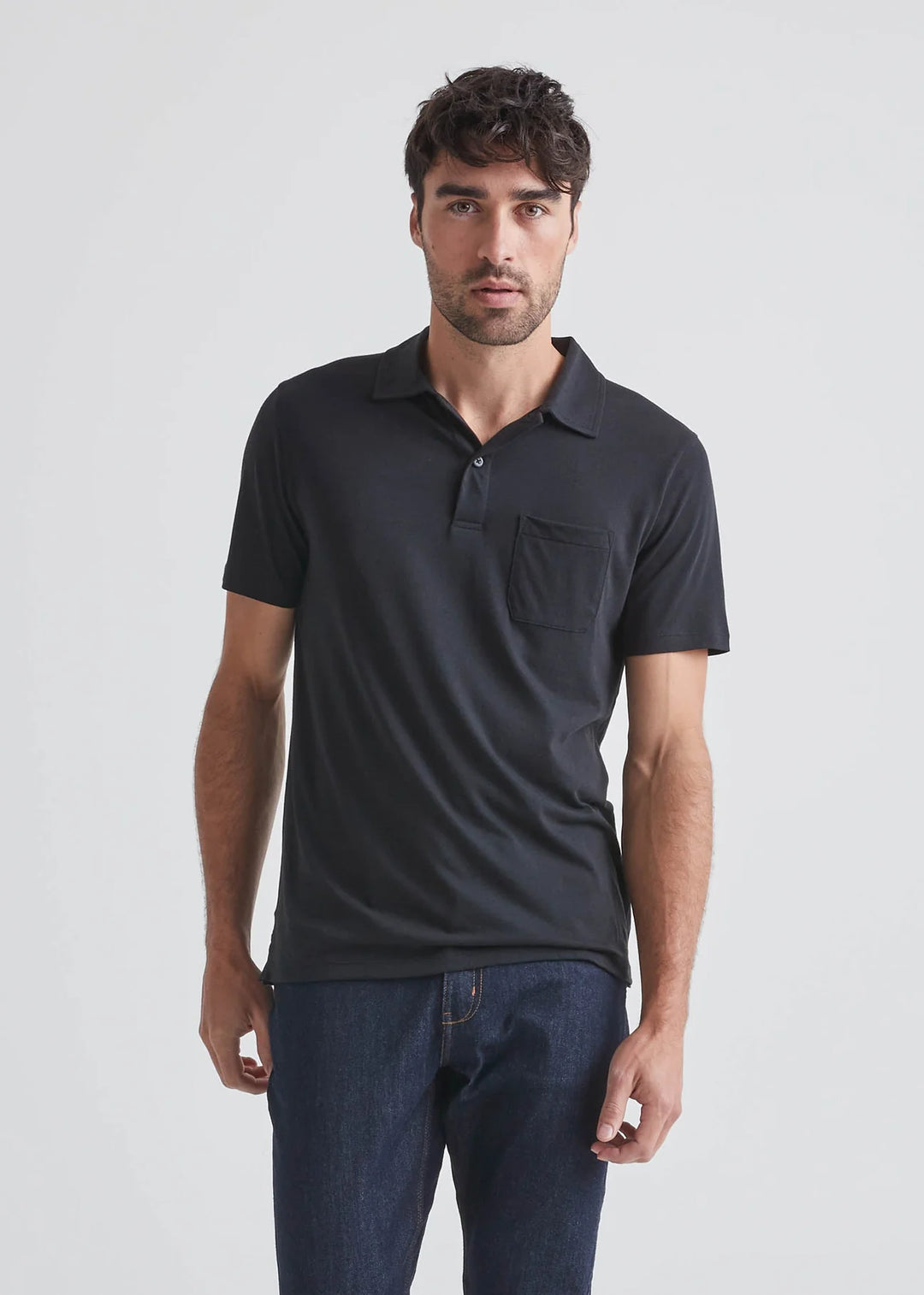 DU/ER Men's PurePima Only Pocket Polo