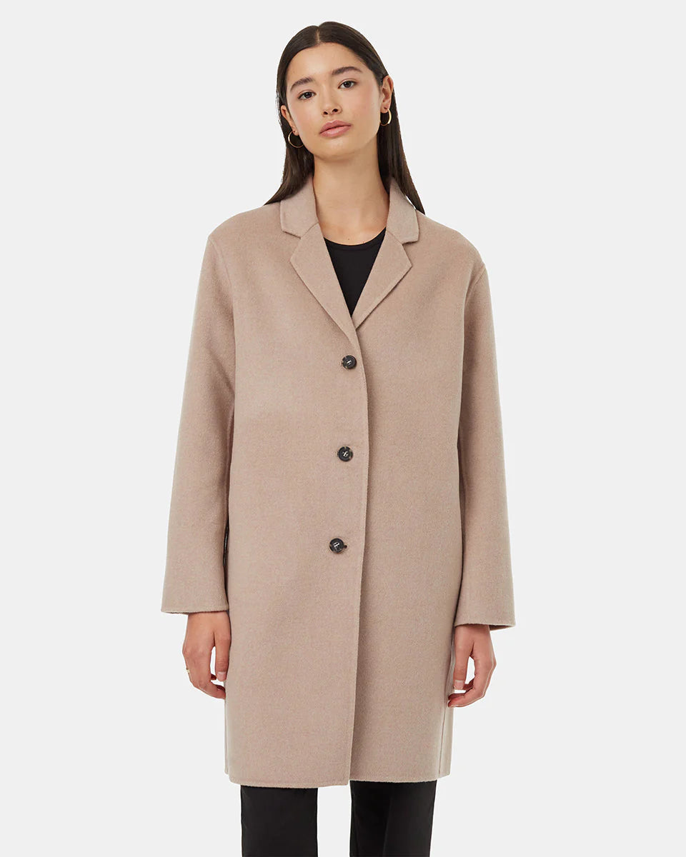 Ten Tree W Wool Longline Coat