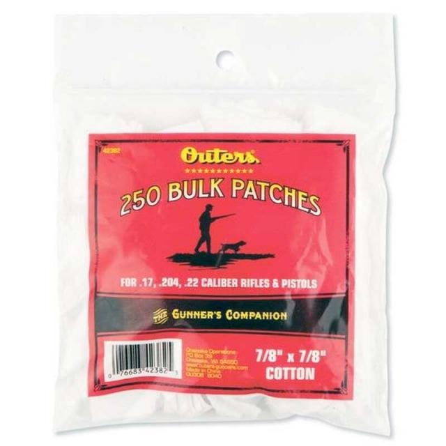 Outers Bulk Patches - Cotton Gun Cleaning Patches