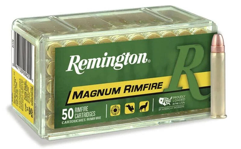 Remington Magnum Rimfire 22 WIN MAG, in JHP, 40gr 1910 FPS 50 Rounds