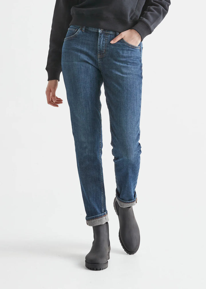 DU/ER Women's Fireside Denim Girlfriend Jean