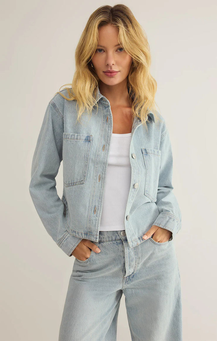 Z-Supply All Day Cropped Denim Jacket