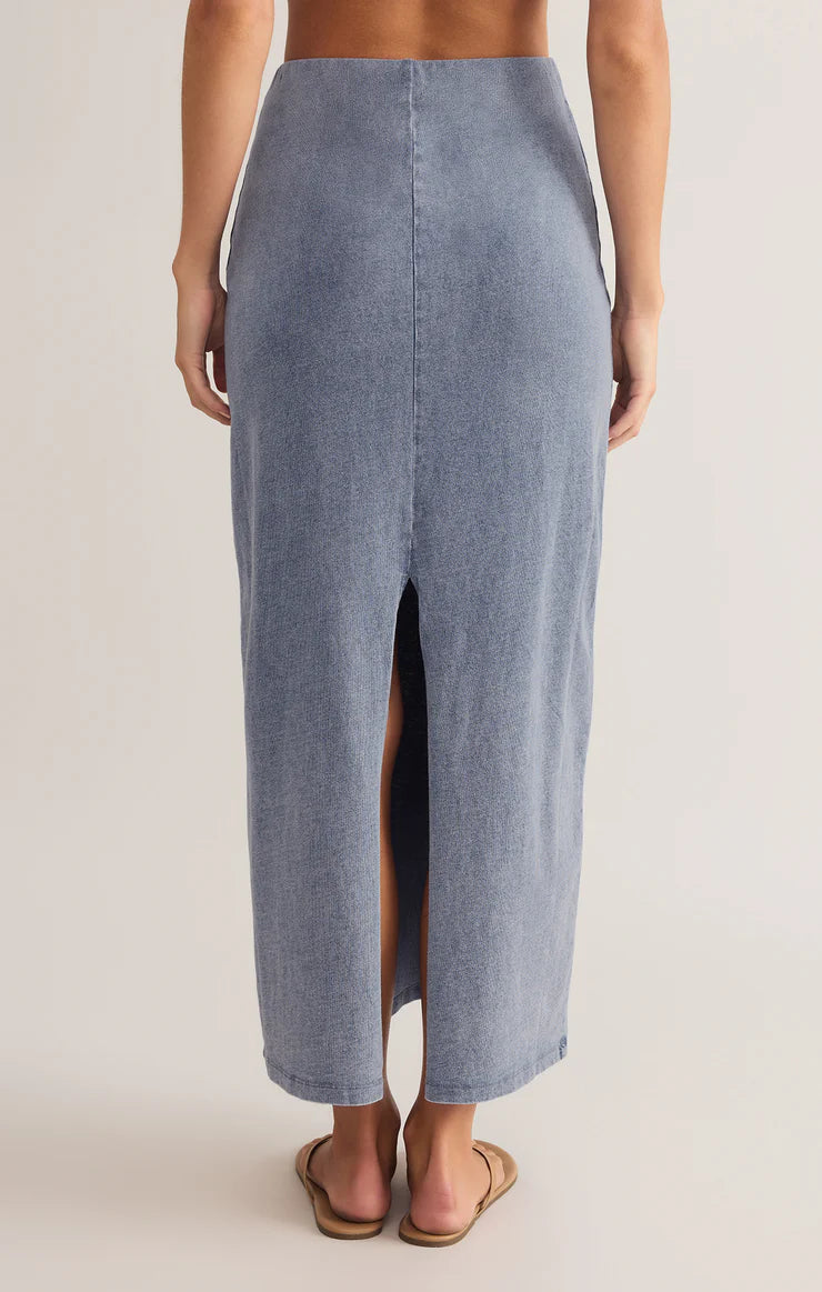 Z-Supply Gail Jersey Denim Midi Skirt