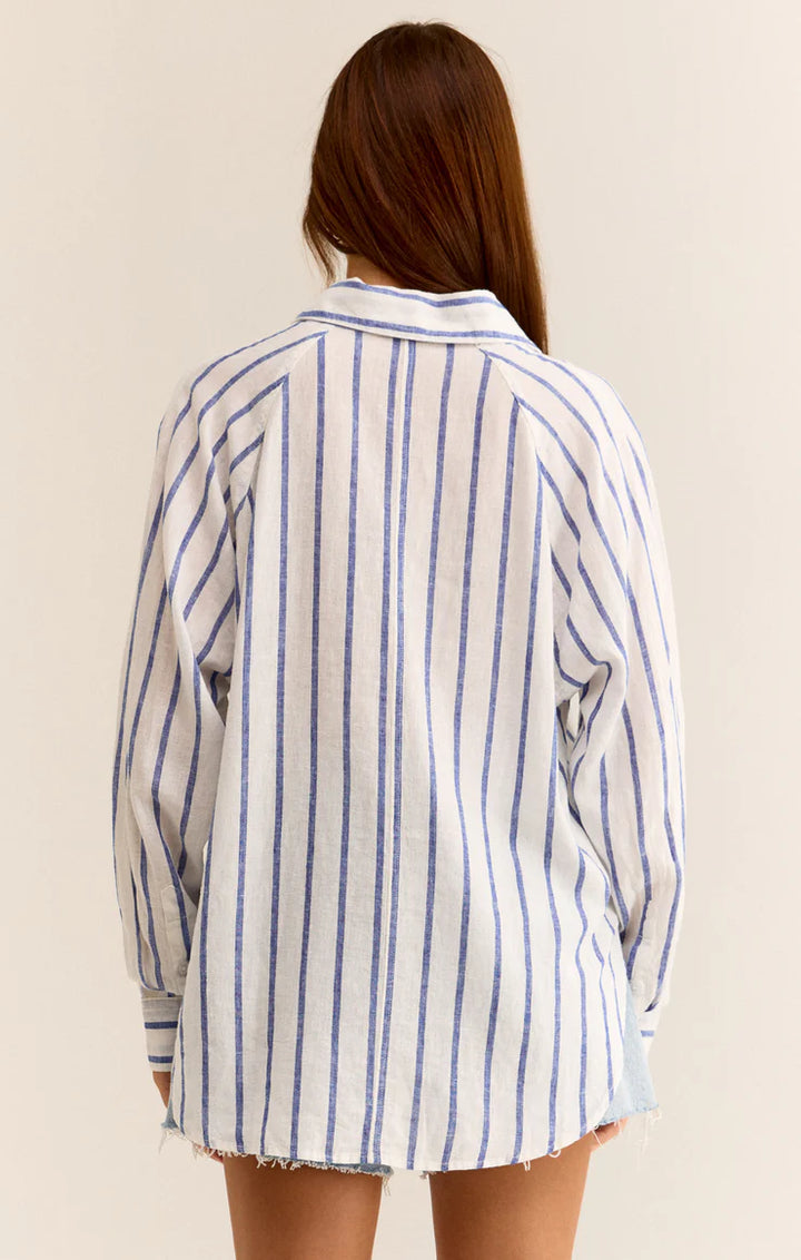 Z-Supply The Perfect Linen Striped Top