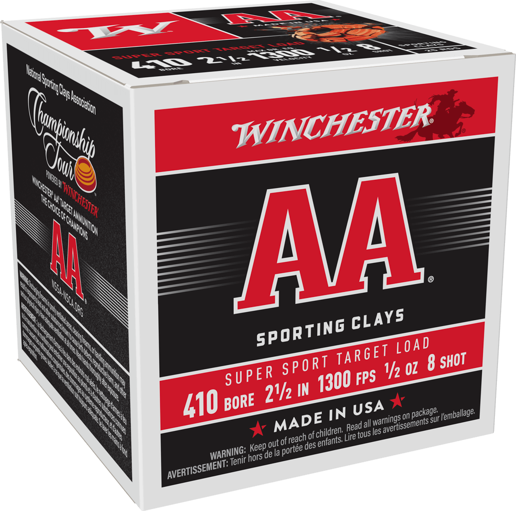 Winchester AA .410X2-1/2 1300FPS 1/2oz #8 25 Rounds