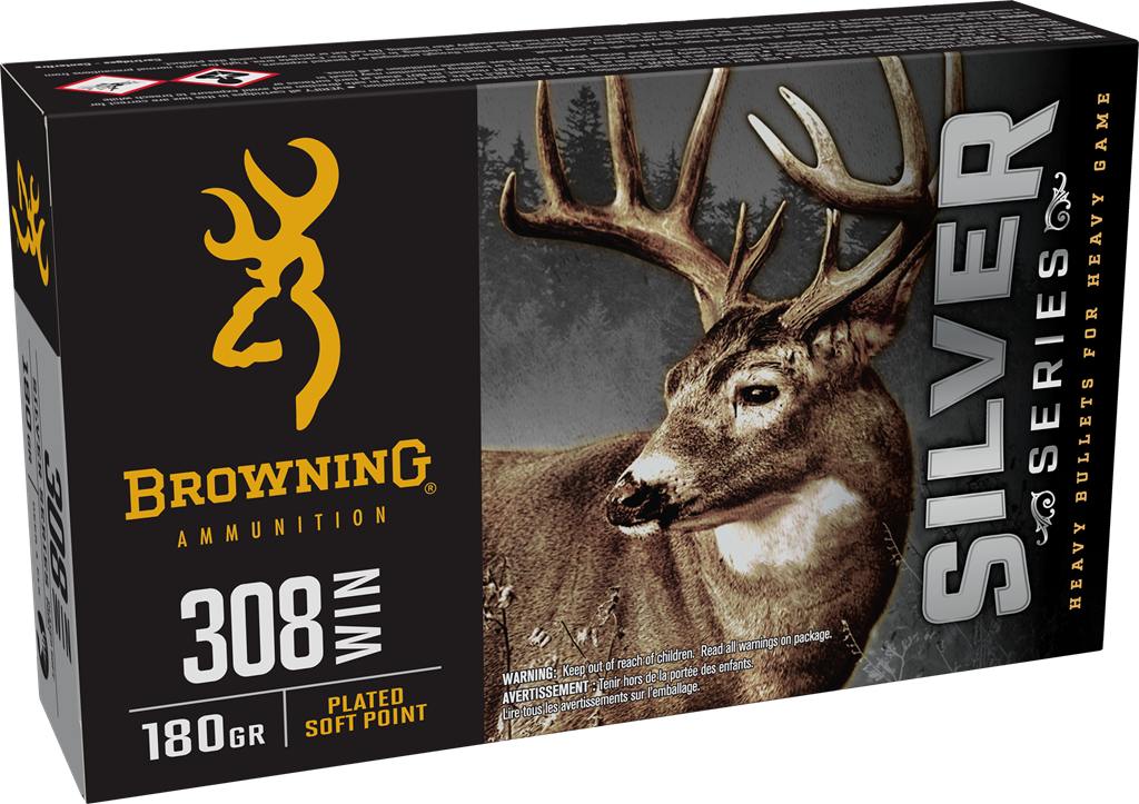 Browning Silver Series 308 WIN PSP 2620 FPS 180gr 20 Rounds