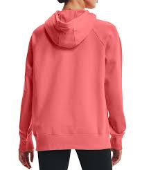 Under Armour Womens Fleece Hoodie- Coral