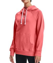 Under Armour Womens Fleece Hoodie- Coral