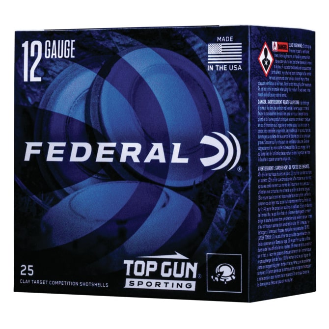 Federal Top Gun 12GX2-3/4 MAX DRM 1oz 1330FPS #7.5 25 Rounds