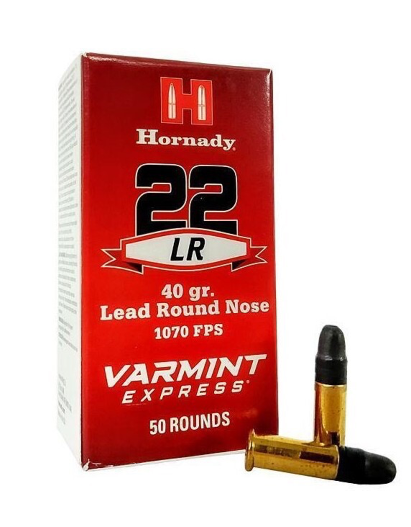 Hornady 22LR Varmint Express 40gr Lead Round Nose 1070FPS 50 Rounds