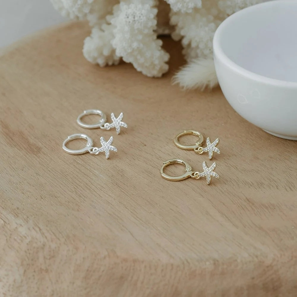 Glee Jewelry - Regal Sea Star Hoops