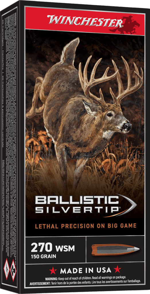 Winchester Ballistic Silvertip 270 WSM 3120 FPS 150gr 20 Rounds