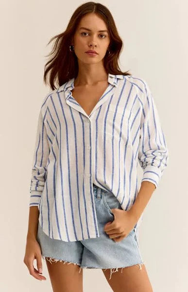 Z-Supply The Perfect Linen Striped Top