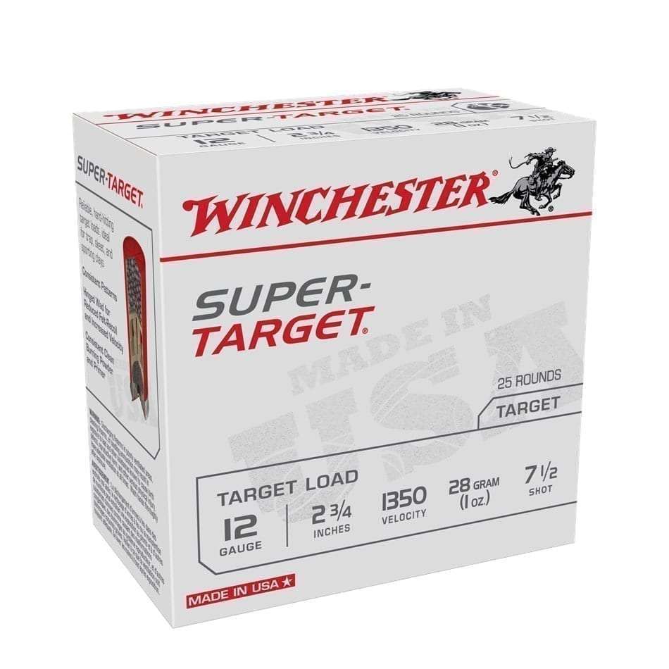 Winchester Super Target 12GX2-3/4" 1oz 1350FPS #7.5 25 Rounds