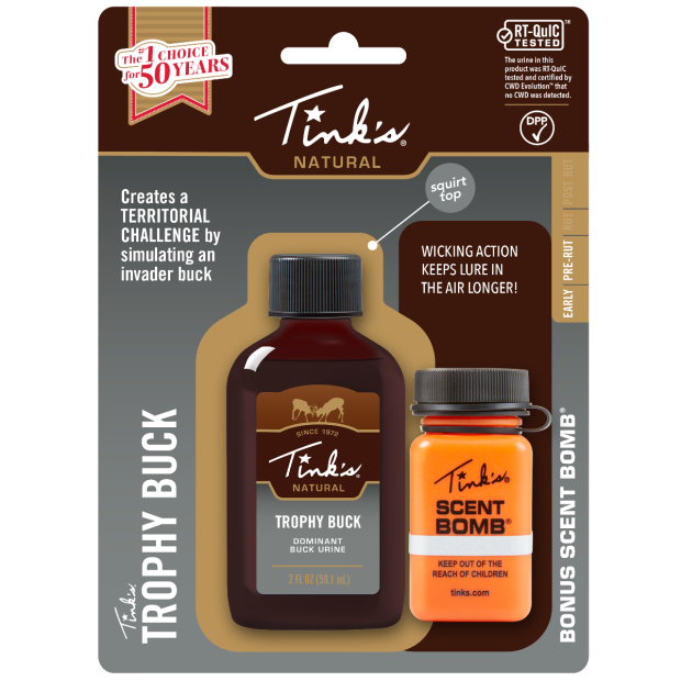 Tink's Trophy Buck Lure 2 oz & Scent Bomb