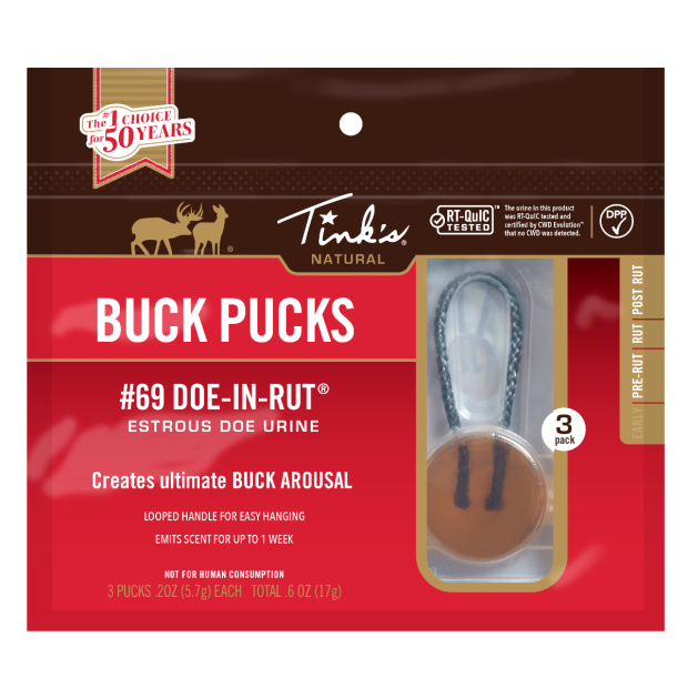 Tink's #69 Buck Pucks- 3 each