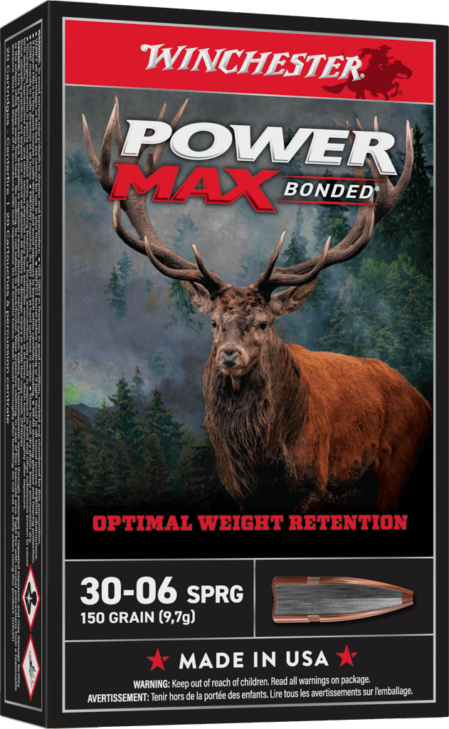 Winchester Power Max Bonded PHP 30-06 SPRG 2920 FPS 150gr 20 Rounds