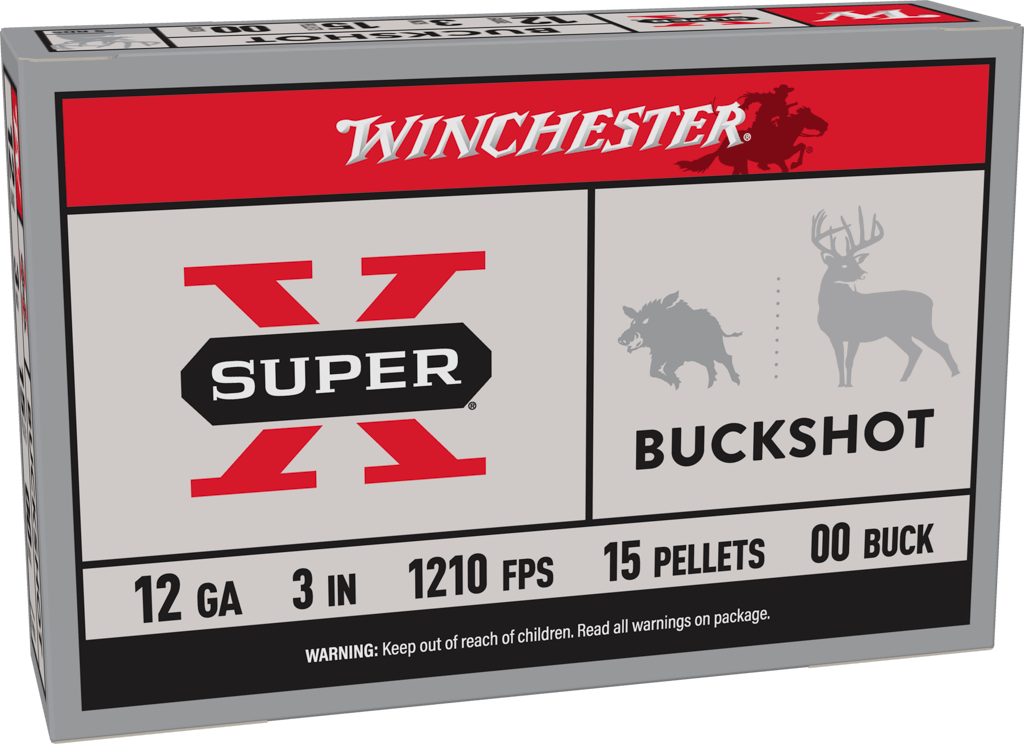 Winchester Super X Buckshot 12Gx3 1210 FPS 00Buck 5 Rounds