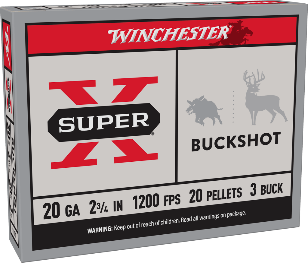 Winchester Super X Buckshot 20Gx3 1210 FPS 00Buck 5 Rounds